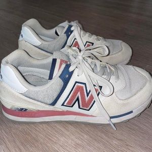 New balance pink and tan 574 size 7